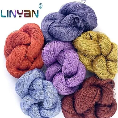 3 pieces 100% linen thread Lace wire crochet thread Cape hand-weaved yarn hand-knitted Scarf cord middle breathe freely zl35