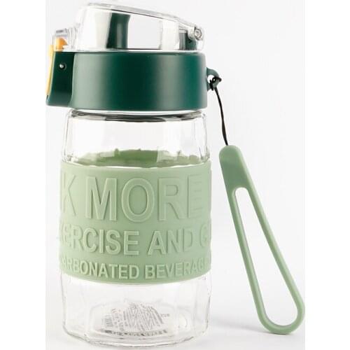 310ml Outdoor Water Bottle with Straw Lid Student Water Cup Drinking Bottle Plastic Portable Dinkware Camping Bike Bottle