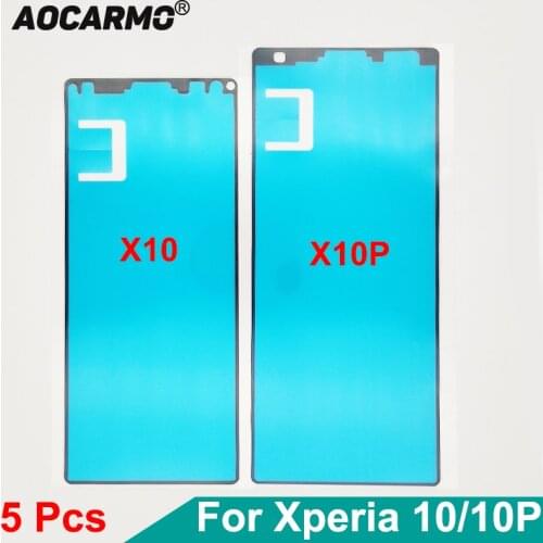 Aocarmo 5Pcs/Lot For SONY Xperia 10 / 10 Plus Front LCD Adhesive Display Screen Sticker Glue Tape i3113/23 i4113/93 i4213 i4293