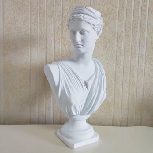 Apollo Head Portraits Bust Greek Mythology Artemis Statue Home Decoration Resin Sculpture Sketch Practice Aesthetic Room Decor