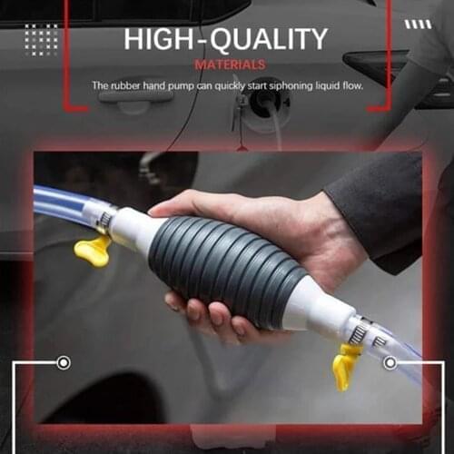 Automobile Oil Pipeline Water Pump 3/5m Car Fuel Tank Suction Cup Manual Gasoline Suction Pump Water Pump Car Accessories