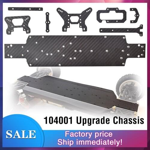 Wltoys 104001 RC Car Chassis Carbon Fiber Baseplate Car Bottom Board Set Upgrade Parts