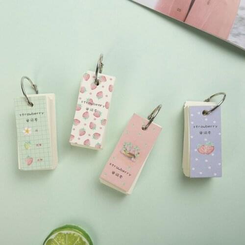 1PC 110 Sheets Lovely Mini Notebook School Supply Vocabulary Note Pad Writing Reciting Notebook Random Color