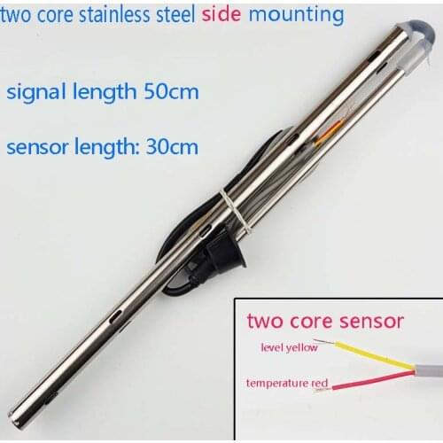 Solar energy water heater temperature water level sensor 30cm 2 core stainless steel side mounting tank tube probe CGQ7
