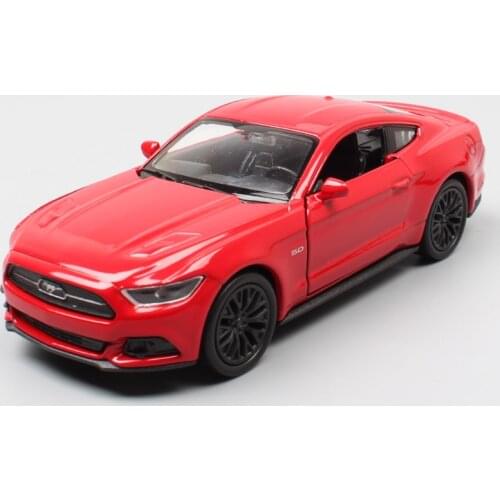 Kid 1/36 Scale small Ford Mustang GT 2015 S550 Muscle cars vehicles welly diecast pull back miniature modeling toys for children