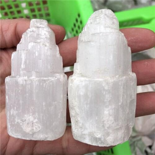 DHX SW natural raw selenite lamp crystal gemstone gypsum lamp mineral specimen reiki healing remove negative energy Decor