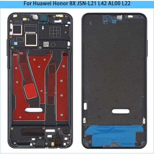 For Huawei Honor 8X JSN-L21 L42 AL00 L22 Middle Frame Housing Front Bezel Faceplate LCD Supporting Metal Front Frame Replace