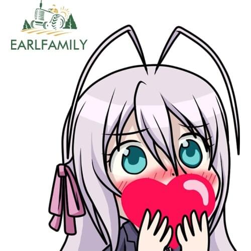 EARLFAMILY 13cm x 11.2cm for High School DxD Cute Car Stickers and Decals Anime Bumper Window Laptop Decals JDM VAN Wrap