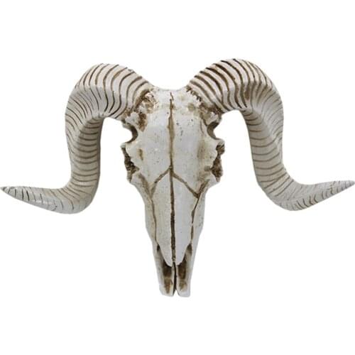 Animal Head Wall Ram Head Wall Decor Wall Statue Home Ram Head Skeleton