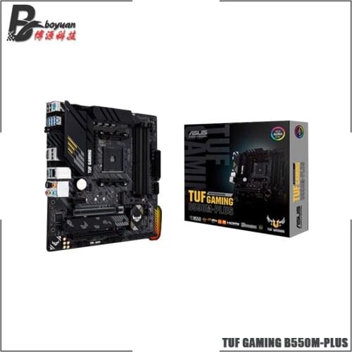 ASUS TUF GAMING B550M PLUS Micro-ATX B550M AMD B550 DDR4 4800(OC) MHz 128G M.2 SATA 6Gb/s USB 3.2 Desktop Socket AM4 CPU