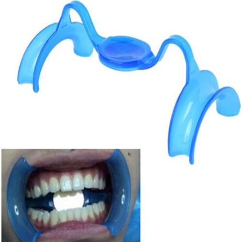 M Type Mouth Opener Cheek Retractor Expanders Teeth Whitening Dental Blue Lip Retractors