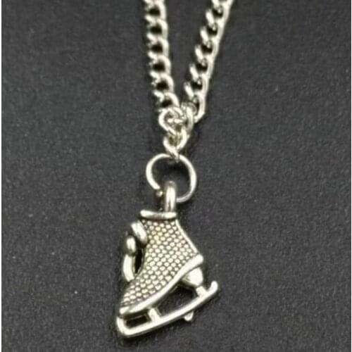 Fashion Jewellery Ice Skate Charms Alloy Pendants Necklaces Vintage Jewelry Gift New 10 PCS Fast shipping