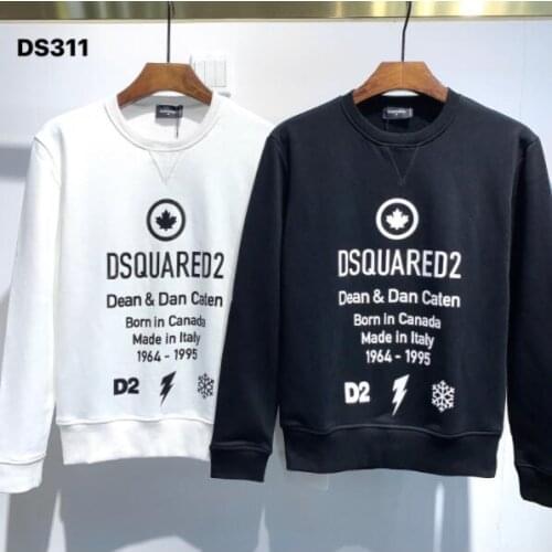 Fashion Tide Brand Dsquared2 Womens/Mens Printed Unisex Casual Sweatshirt crewneck sweatshirt tye dye sweatshirt DS311
