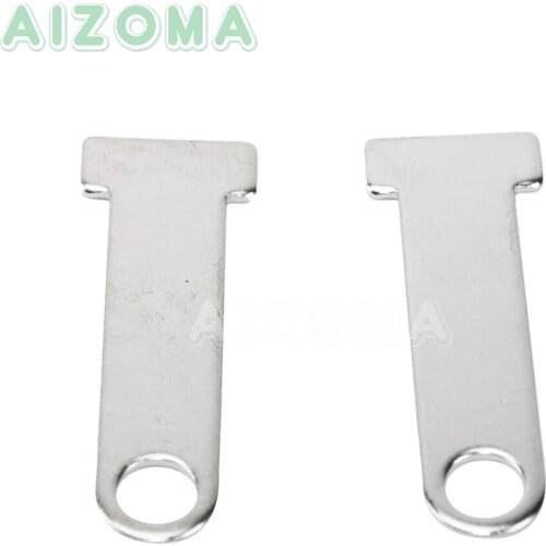 Motorcycle Chrome Helmet Strap D-Ring Lock Extensions Kit For Yamaha Honda Goldwing GL1800 GL1500 GL1200 Scooter Bike Universal