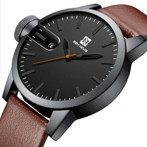 Mens Fashion Belt Quartz Watch Student Sports Time Waterproof Calendar Luminous Watch Mens Non Mechanical Watch