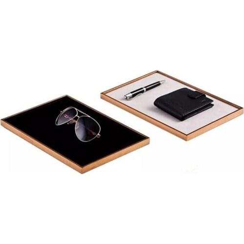 Stainless steel Jewelry cosmetics Display Tray Action Figure Holder shoe bags watch Bangle Storage rack Showcase Glasses Stand