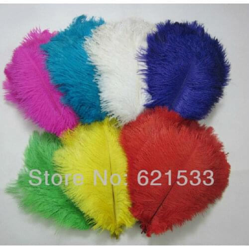 EMS freeshipping!Wholesale 1000pcs/lot gorgeous 10-12 inches / 25-30 cm Multicolors ostrich feathers wedding