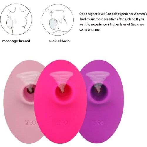 Rechargeable Silicone Tongue Oral Clitoris G Spot Pussy Sex Toys Women Vagina Nipple Sucking Vibrator