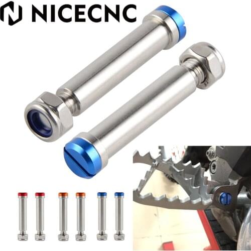 NICECNC Foot Rest Foot Pegs Pins For Husqvarna Husaberg 85 125 250 300 350 449 450 480 501 510 570 390 610 FX FS FE FC TE TC FX
