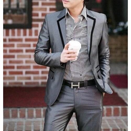 Limited-time promotion of the new Korean version of cultivating the groom wedding dress suits mens leisure suits
