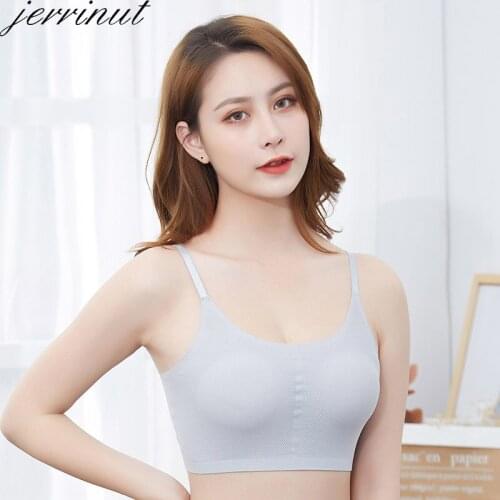 Jerrinut Push Up Bras For Women Underwear Plus Size Brassiere 3XL 4xl Lingerie Seamless Bralette Vest Top Bra Wireless BH