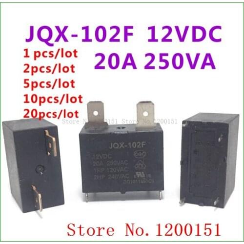 JQX-102F 12VDC relay dip-4