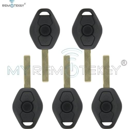 Remtekey 5pcs remote key case shell 3 button HU92 for BMW 3 5 series X3 X5 Z4 car key cover
