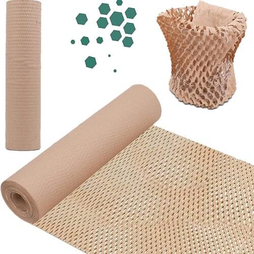 Roll Gift Paper Business Kraft Craft Flower Wrapping Vintage Vellum Brown Raw Rolling Tissue For Arte Packaging Florist Supplies