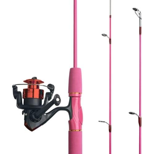 DNDYUJU 1.5M Children Fishing Lure Rod Beginner Fishing Pole Cute Rod Include Spinning Reel Pink Green Available ChildrensGift