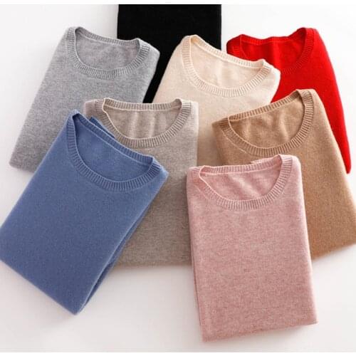 New 2021 Autumn Winter Fashion Women Sexy O-Neck Candy Color Sweater Outerwear Pullovers Knit Cashmere Sweater Womens Clothes