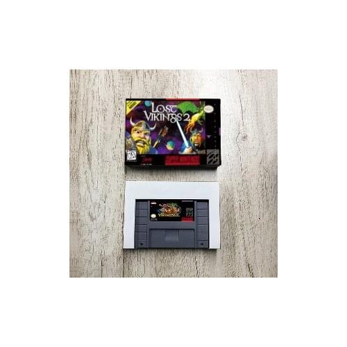 The Lost Vikings 2 - USA Version Action Game Card With Retail Box
