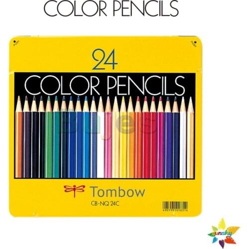 Tombow 12 24 36 Color Drawing Sketch Pencil Soft oil Color Pencil Painting Coloring Artist Pencil Professional Adult Fine ART