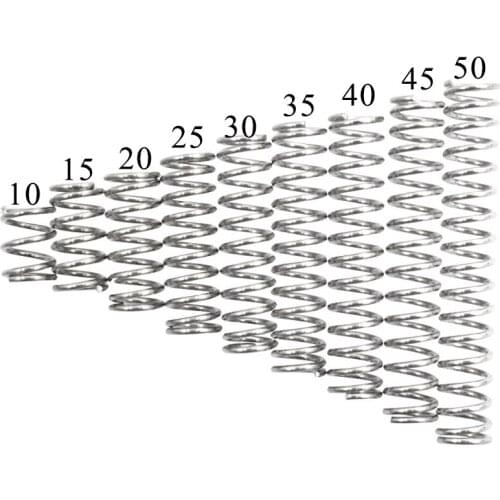 10pcs/lot Stainless steel compression return spring 0.3mm wire diameter 3-5mm out diameter 5-50mm length wholesale custom spring