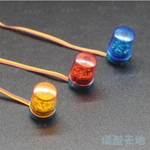 Model Car Police 13MM Bright LED Light 360 degree rotation Can Controlled strobing-blasting Flashing fast-slow Rotating 5 Modes