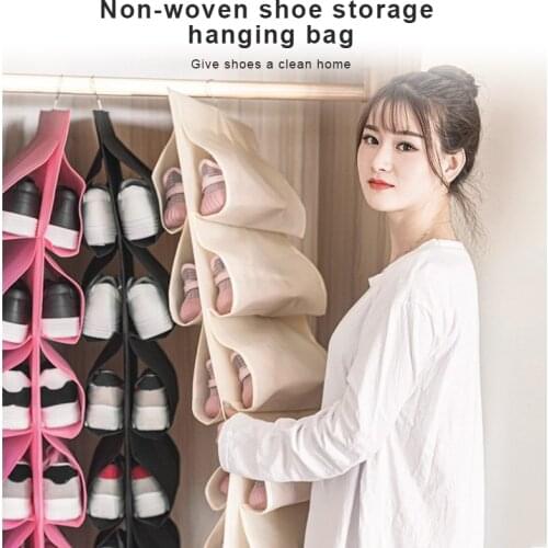 Shoe Rack Storage Organizer Cover Shoe Storage Bag Outdoor Travel Home Shoe Bag Foldable Portable Kitchen Sundries Organizer