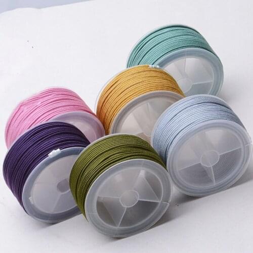 1.5mm 23M/roll Woven Rope Braided Thread For Jewelry Making Bracelet Necklace Macrame Cord Nylon Strap Handmade