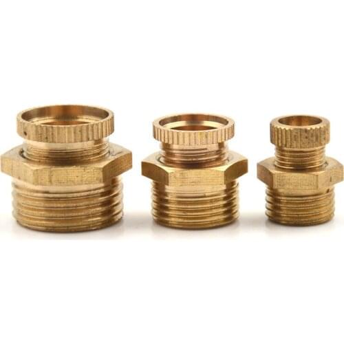 1 Pcs Male Threaded Water Drain Valve Brass Tone PT 1/2 Inch 3/8 Inch 1/4 Inch Air Compressor
