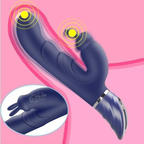 10 Speeds G Spot Vibrator Rabbit Clitoral Stimulator Erotic Dildo Vibrator Double Motors Vagina Massage Adult Sex Toys For Women