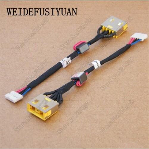 X5 pieces DC in Socket Power Jack Connector Cable For Lenovo G500S G505S G510S Z501 AC DC Power Jack
