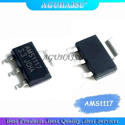 50PCS AMS1117-3.3 AMS1117 AMS1117-3.3V SOT223 SOT-223 VOLTAGE REGULATOR SMD New original