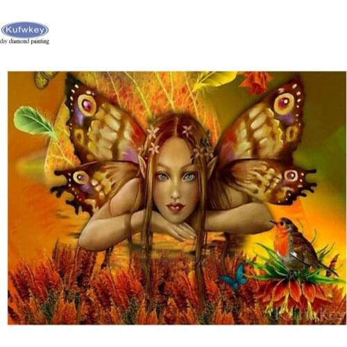 Diamond Embroidery Butterfly fairy beauty 5D DIY Diamond Painting Full round/square Cross Stitch Mosaic Crafts And Hobbies