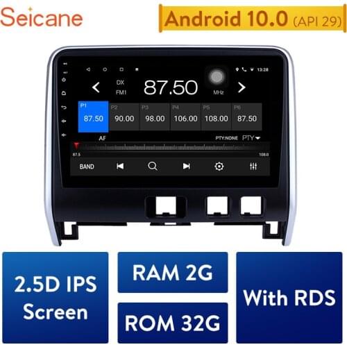 Seicane 10.1" 2GB RAM 32GB ROM Android 10.0 Car Radio GPS Navigation Head unit Stereo Player for 2016 2017 2018 Nissan Serena