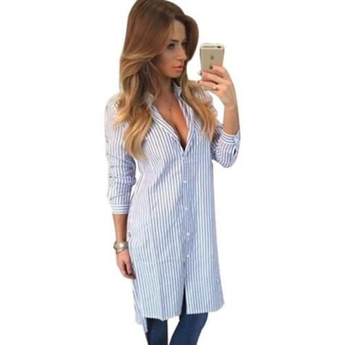 Женские рубашки в полоску BAMBOOBOY China At AliExpress