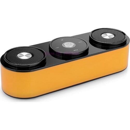 By dhl 50pcs Powerful Bass Stereo Wireless Bluetooth Speaker With Microphone FM Radio TF Card Play Touch Control