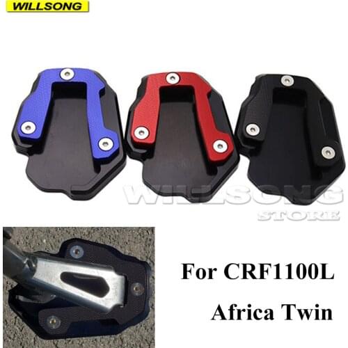 Side Kickstand Stand Extension Support Enlarger Plate Base For HONDA CRF1100L Africa Twin 2017-2021 Year Motorcycle Accessories