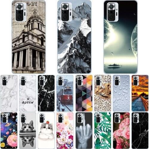 For Redmi Note 10 Case Wolf Silicon TPU Fundas for Redmi Note 10 Pro Cat Animal Shell Bag Housing Phone Cases