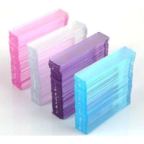 4 Color 50pcs/pack False Nail Tips Nail Art Display Stand Acrylic Gel Polish Holder Strip Manicure Practice Showing Tools