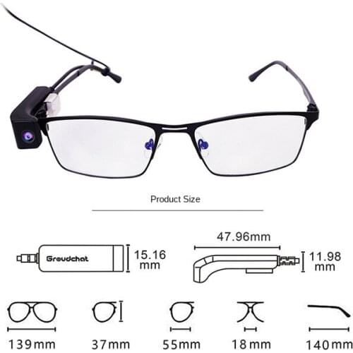 Camera on glasses , stream live video camera security monitoring record camera glasses HD digital computer camera