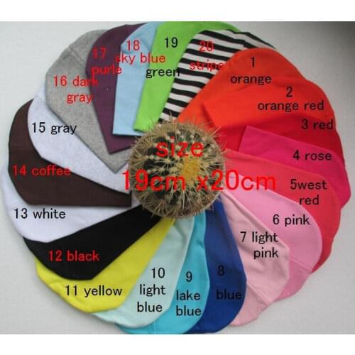 Hot sales 20 Colors baby cap Cotton Beanie Infant Hat Skull Cap Toddler Boys & Girls Hat(10pcs)