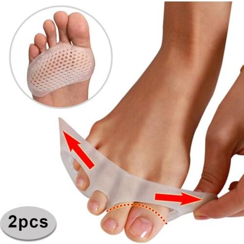 Medical Honeycomb Silicone Gel Anti-slip Forefoot Half Yard Insoles for High heel Shoes Sore Pain Relief Toes Pads Insoles